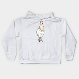 Llama Nurse Heart Kids Hoodie